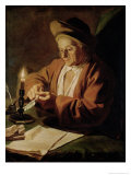 The Elderly Writer Giclee Print by Paul Ponce Antoine Robert