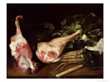 Kitchen Table, Still Life Giclee-trykk av Michel-honore Bounieu