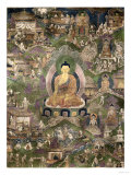 Thangka of the Buddha Lámina giclée