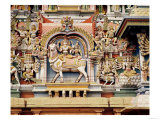 Relief Depicting Shiva and Parvati Riding on Nandi Giclee Print