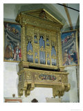 View of Church Organ, c.1590 Giclee-trykk av Felice Brusasorci