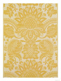 Temple Newsam' Reproduction by Cole and Sons, 18th Century Flock Wallpaper, Lydiard Park, c.1743 Giclée-Druck