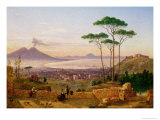 Bay of Naples Giclee Print by Andrea Da Crescio