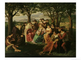 Singing Competition reproduction procédé giclée par Heinrich Anton Daehling