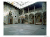 Internal Courtyard Giclee Print by Bernardo Buontalenti