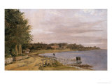 River Bank at Emilliekilde Giclee Print by Christen Schjellerup Kobke