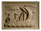 Detail of a Venetian Warship from the Mausoleum of Girolamo Michiel, c.1558-59 Giclee Print by Francesco Segala