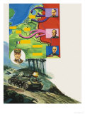 La Bataille des Ardennes Reproduction procédé giclée par Gerry Wood