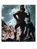 David and Goliath reproduction procédé giclée par Jack Hayes