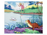 Fliptail the Otter Giclee Print by Bert Felstead