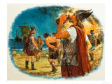 Viking Warrior Taking a Drink Lámina giclée por Clive Uptton Viking Warrior Taking a Drink Lámina giclée por Clive Uptton