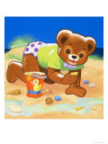 Ours en peluche reproduction procédé giclée par Francis Phillipps
