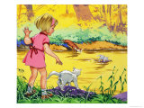 Fliptail the Otter Giclee Print by Bert Felstead
