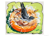 Fliptail the Otter Giclee Print by Bert Felstead
