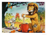 Leo the Friendly Lion Giclée-Druck von Virginio Livraghi