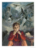 Boy Thinking Giclee Print by Derek Charles Eyles