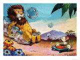 Leo the Friendly Lion Giclée-Druck von Virginio Livraghi