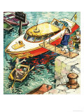 Norman Gnome Giclée-tryk af Geoff Squire Norman Gnome Giclée-tryk af Geoff Squire