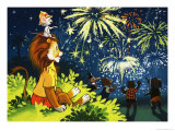 Leo the Friendly Lion Giclee-vedos tekijänä Virginio Livraghi Leo the Friendly Lion Giclee-vedos tekijänä Virginio Livraghi