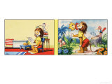 Leo the Friendly Lion Giclee-vedos tekijänä Virginio Livraghi Leo the Friendly Lion Giclee-vedos tekijänä Virginio Livraghi