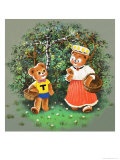 Ours en peluche reproduction procédé giclée par Francis Phillipps