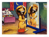 Leo the Friendly Lion Reproduction procédé giclée par Virginio Livraghi