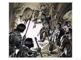 Hunting - by Magic Giclee Print by Angus Mcbride