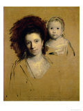 Georgiana, Countess Spencer and Her Daughter Lady Georgiana, Afterwards Duchess of Devonshire, 1759 Giclee Print by Joshua Reynolds