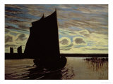 Barque on the River Hamme Giclee Print by Hans Am Ende