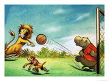 Leo the Friendly Lion Giclée-Druck von Virginio Livraghi
