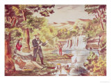 Fishing Scene Giclee Print by Chas Hart