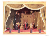 Puppet Theatre with Marionettes, 18th Century Giclee Print