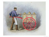 The Ice Cream Seller, 1895 Giclee Print by Gustav Zafaurek
