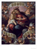 Madonna of the Rosary reproduction procédé giclée par Giovanni Battista Paggi