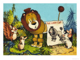 Leo the Friendly Lion Giclée-tryk af Bert Felstead Leo the Friendly Lion Giclée-tryk af Bert Felstead