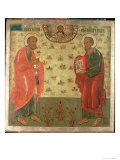 Apostles Peter and Paul, 1708 Reproduction procédé giclée par Feoktist Klimentov