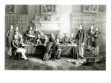 The Cabinet of Lord Derby of 1867, 1868 Giclee Print by Henry Gales