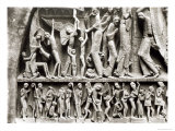The Chosen Ones, Detail from the Tympanum Depicting the Last Judgement, Main Portal Giclee Print by Gislebertus 