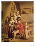 Interior of a Barn Giclee Print by Le Nain Brothers 