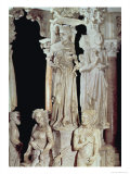 Pulpit, Detail Giclée-tryk af Giovanni Pisano