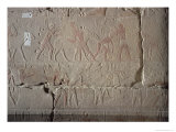 Harvest Scene, Detail of Relief Decoration from the Mastaba of Akhethotep at Saqqara, Old Kingdom Giclee Print by 5th Dynasty Egyptian