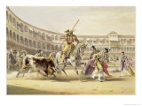 Bull Charging a Picador, 1865 Giclee Print by William Henry Lake Price