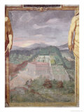 The Villa Di Caprarola, from the Loggia of the Villa Lante, 1568 Giclee Print by Raffaellino Da Reggio 