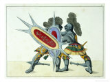 Two Knights Fighting, c.1842 Giclee Print by Friedrich Martin Von Reibisch