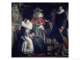 The Artist's Family reproduction procédé giclée par Jacob Jordaens