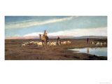 Leading the Flock to Pasture Giclee Print by Frederick Goodall