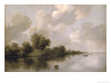 River Landscape, 1632 Giclée-Druck von Salomon van Ruysdael