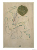 Woman with Spread Legs, 1914 Giclee-vedos tekijänä Egon Schiele Woman with Spread Legs, 1914 Giclee-vedos tekijänä Egon Schiele