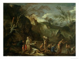The Baptism of Christ Giclee Print by Salvator Rosa