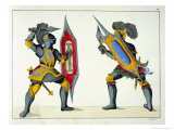 Two Knights Fighting, c.1842 Giclee Print by Friedrich Martin Von Reibisch
